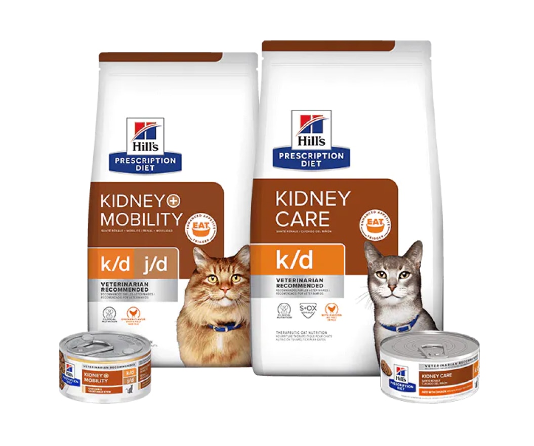 Kidney care cat food