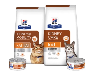 Kidney care cat food